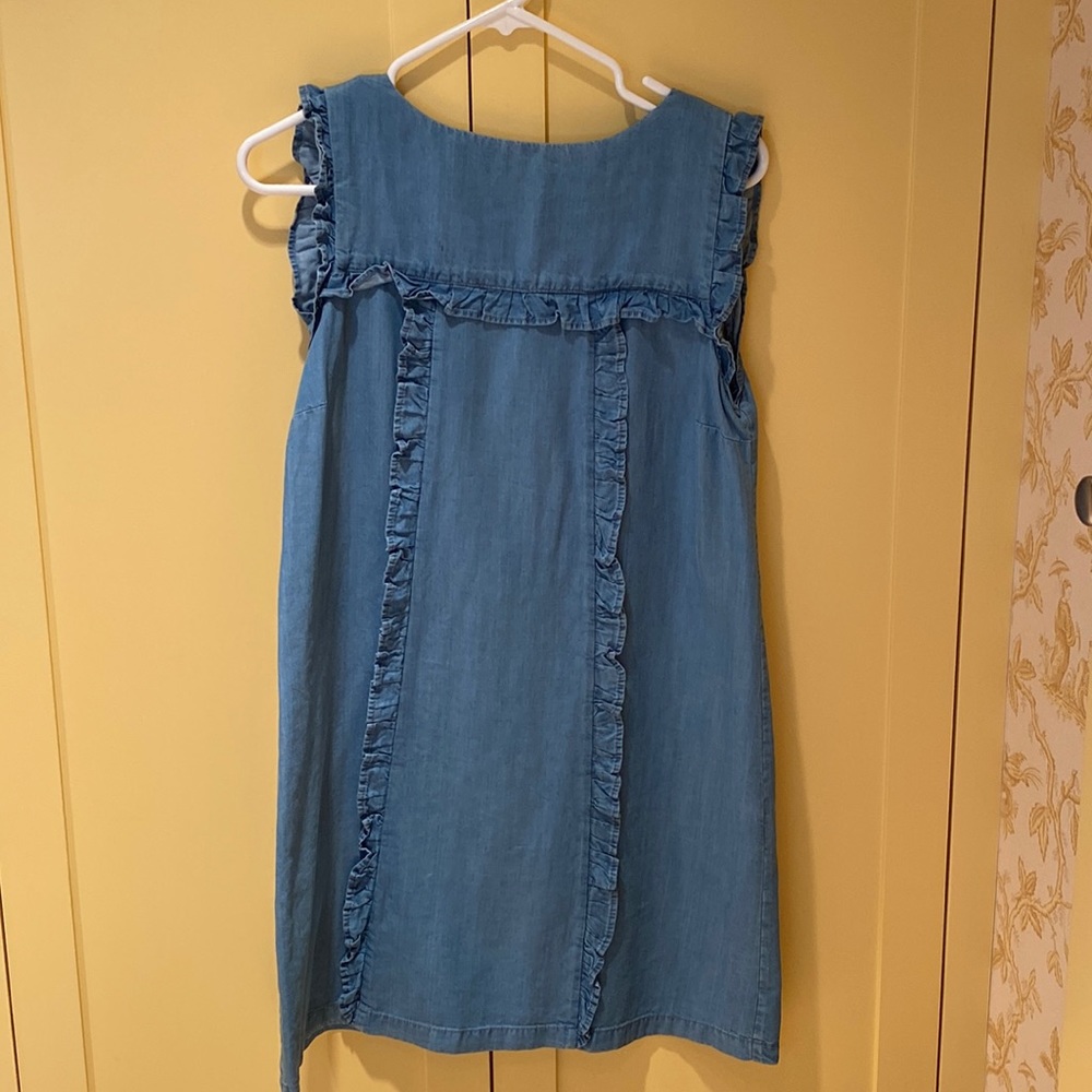 Denim midi dress